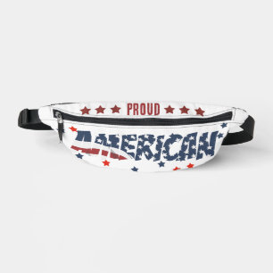 Riñoneras Fuente Proud American Distressed y bandera america