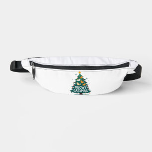 Riñoneras Gato Meowy Catmas Navidad Árbol de Navidad Xmas Sa