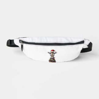 Riñoneras Giraffe Navidades Gorra Xmas