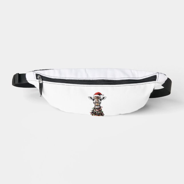 Riñoneras Giraffe Navidades Gorra Xmas (Anverso)