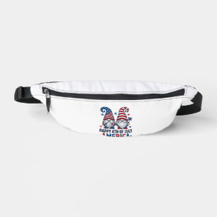Riñoneras Gnomos Patrióticos Feliz 4 de Julio Camiseta Améri