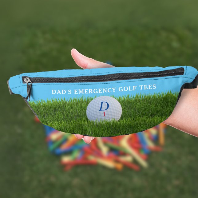 Riñoneras Gracioso golf de emergencia para golf Monograma (Perfect waist bag to carry your emergency golf tees. Just add your initial and golf ball number)