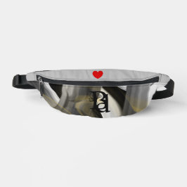 Riñoneras Gray Fanny Pack Trend Resumen Art Black Gold
