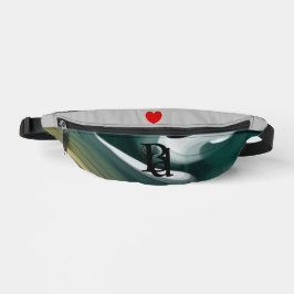 Riñoneras Gray Fanny Pack Trend Resumen Art Black Green