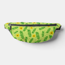 Riñoneras Green Floral Fanny Pack