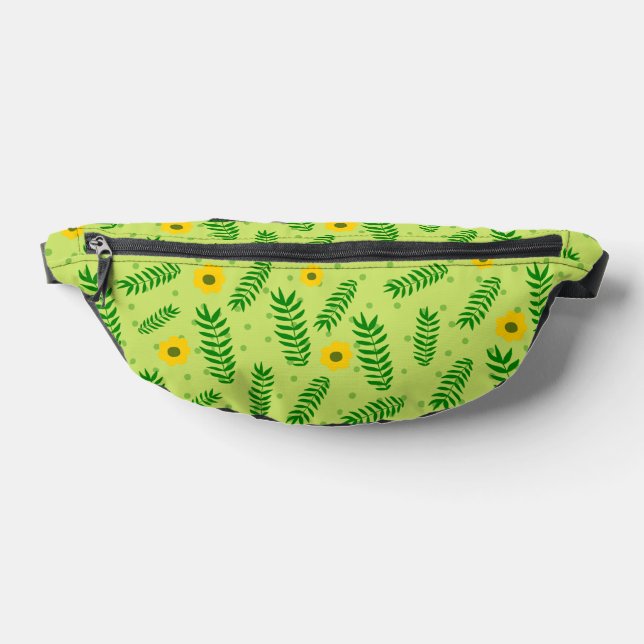 Riñoneras Green Floral Fanny Pack (Distribución)