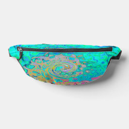 Riñoneras Groovy Abstract Retro Arcoiris Liquido Swirl