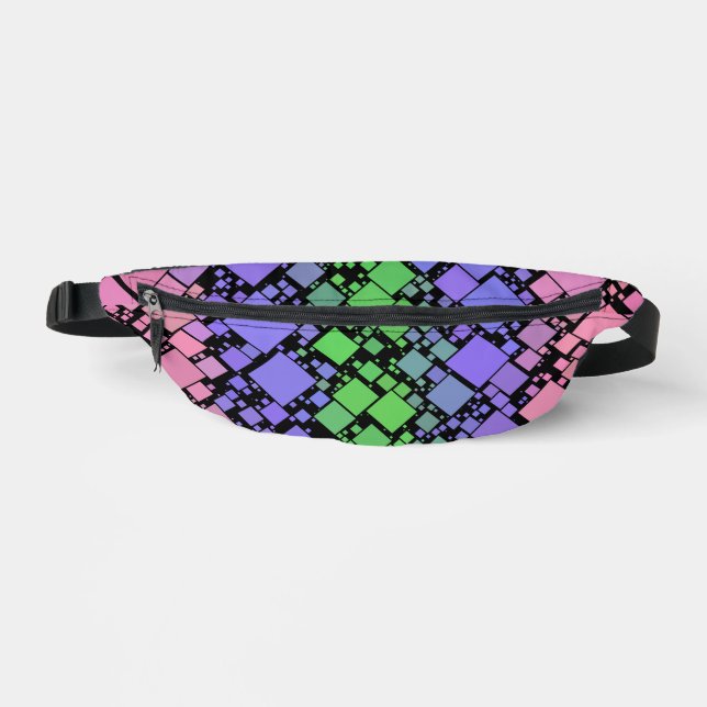 Riñoneras Groovy Boho Retro Mod Geométrico Orgullo Trigénero (Anverso)