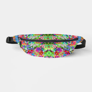 Riñoneras Hermosas flores mágicas de colores finas camisetas