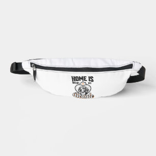 Riñoneras Hogar es donde está mi Beagle Diseño Vintage de Pe