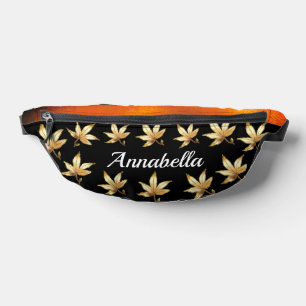 Riñoneras Hojas de otoño personalizadas adorables y ondulant