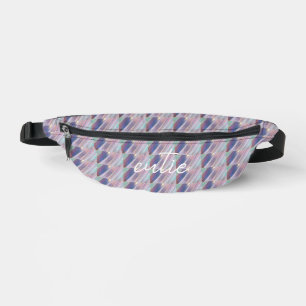 Riñoneras Holográfico Cute Striped Girly