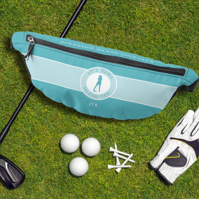 Riñoneras Humor de golf Funny Par Tee Golfer Mujer Verde Ver (Golf Humor Funny Par Tee Golfer Female Teal Green Fanny Pack)