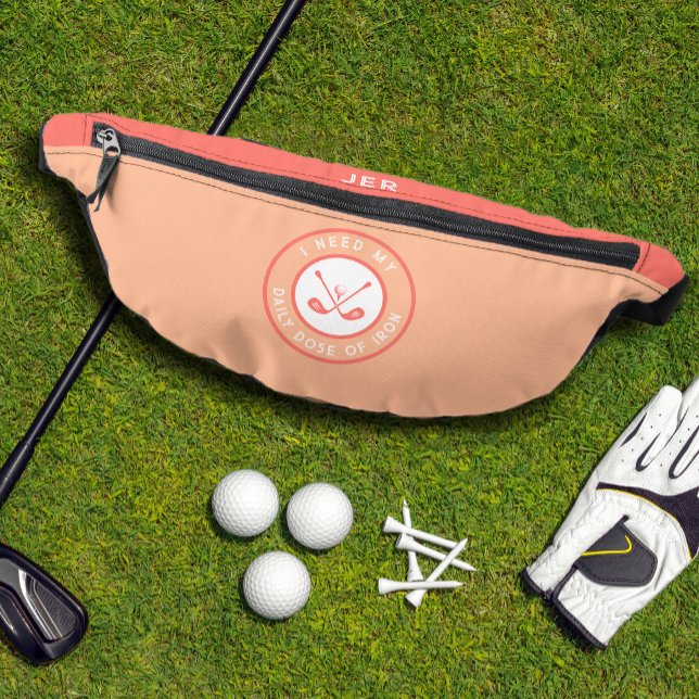 Riñoneras Humor de golf lindo divertido Club de golf Deporti (Cute Golfer Humor Funny Golf Club Sports Pro Peach Fanny Pack)