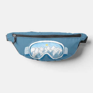 Riñoneras Ilustracion Goggles de Ski Mountain