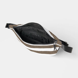 Riñoneras Imprimir Cortar Sew Bag Brown & White Stripe