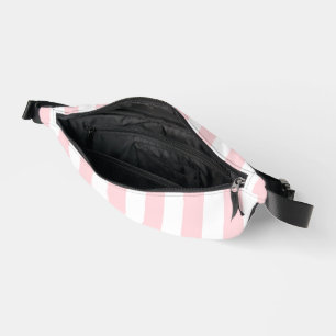 Riñoneras Imprimir Cortar Sew Bag Color rosa y franja blanca