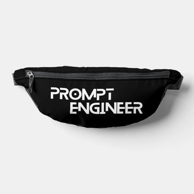 Riñoneras ingeniero de prompt cita minimalista (Distribución)