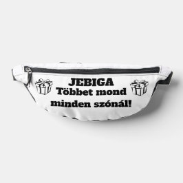 Riñoneras JEBIGA Többet mond minden szónál! fehér oldaltáska