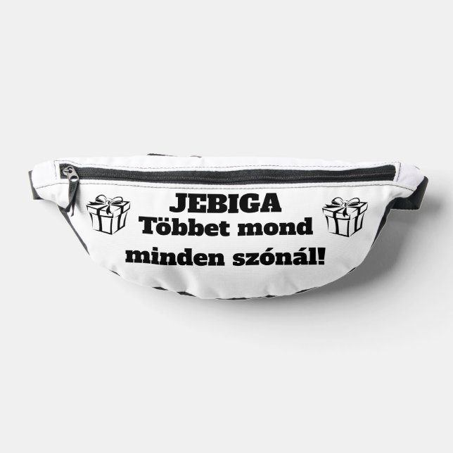 Riñoneras JEBIGA Többet mond minden szónál! fehér oldaltáska (Distribución)