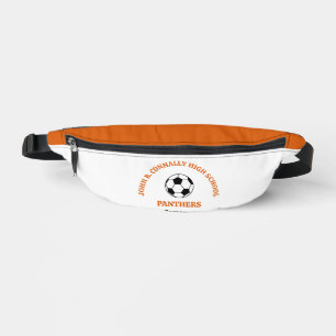 Riñoneras Jugador de Fútbol Personalizado Equipo Naranja