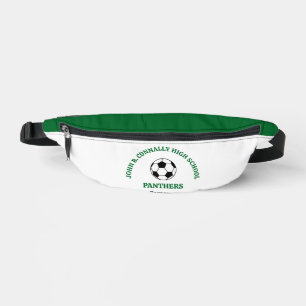 Riñoneras Jugador de Fútbol Verde Personalizado Equipo