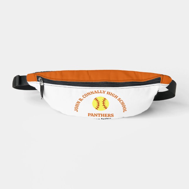 Riñoneras Jugadora de Softbol de Orange High School Personal (Anverso)