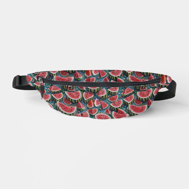 Riñoneras Juicy Watermelon Pattern Design 1 (Anverso)