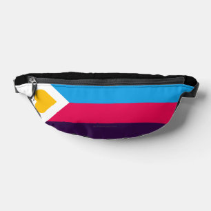 Riñoneras La bandera de orgullo poliamoroso tricolor de Slip