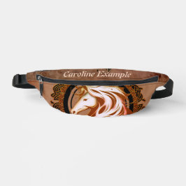 Riñoneras La Cabeza Elegante De Caballo Adornada Con Flores.