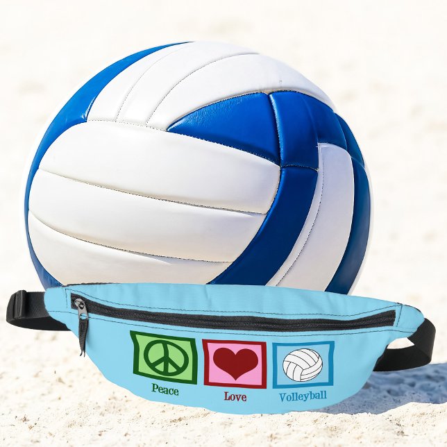 Riñoneras La paz amor el voleibol lindo azul (Subido por el creador)