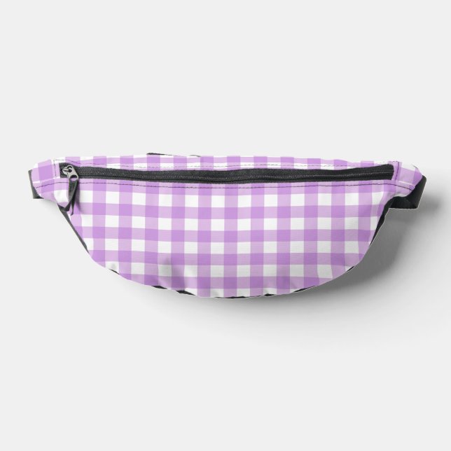 Riñoneras Lavender moderno Lilac Gingham (Distribución)