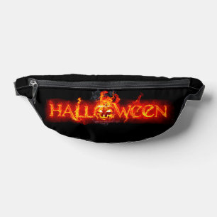Riñoneras Letras ígneas masivas de SlipperyJoe's Halloween c