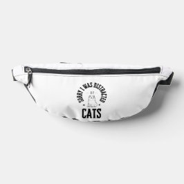 Riñoneras Lo siento, me distraje con los botones de gatos