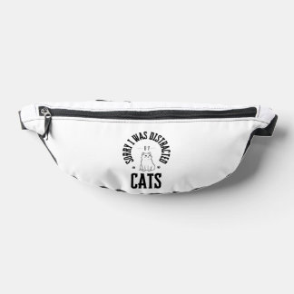 Riñoneras Lo siento, me distraje con los botones de gatos