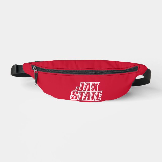 Riñoneras Logotipo de Jacksonville State University JAX STAT (Anverso)