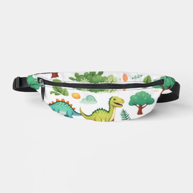 Riñoneras Los dinosaurios y los árboles tienen un patrón bla (Anverso)