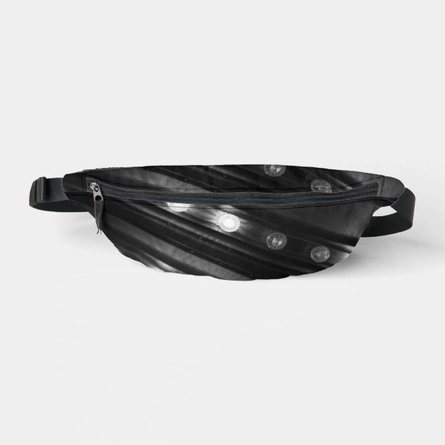 Riñoneras Luces Twinkle en blanco y negro (Anverso)