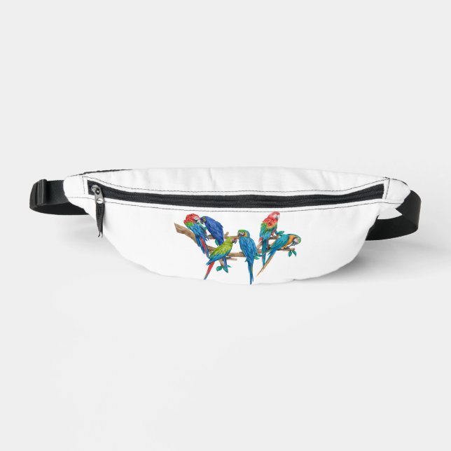 Riñoneras Macaw Colorful Birds Fanny Pack (Anverso)