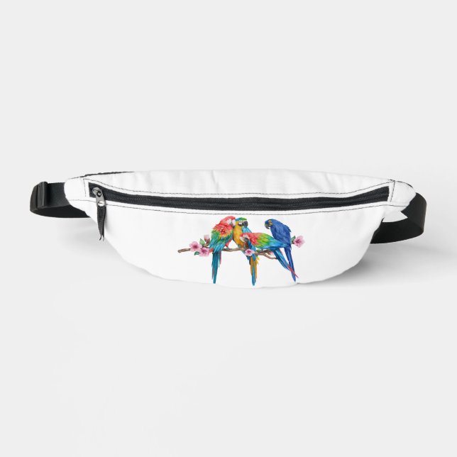 Riñoneras Macaw Colorful Birds Fanny Pack (Anverso)