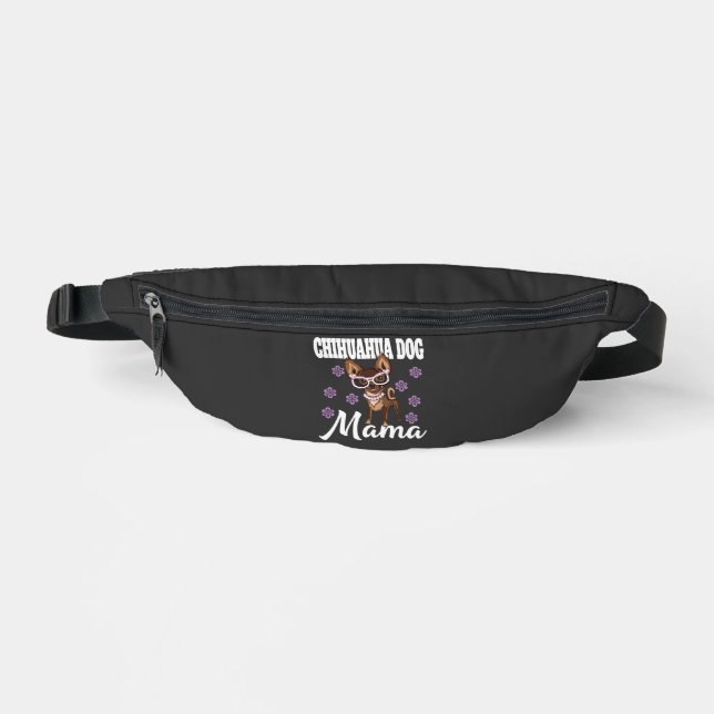 Riñoneras Mamá de perro Chihuahua mujer   (Anverso)