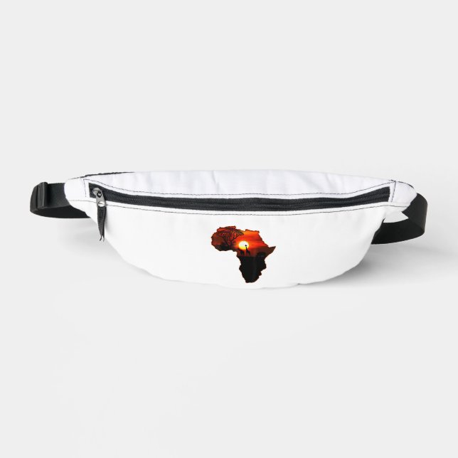 Riñoneras Mapa De Camisas De África Tee Sol Sudafricano (Anverso)