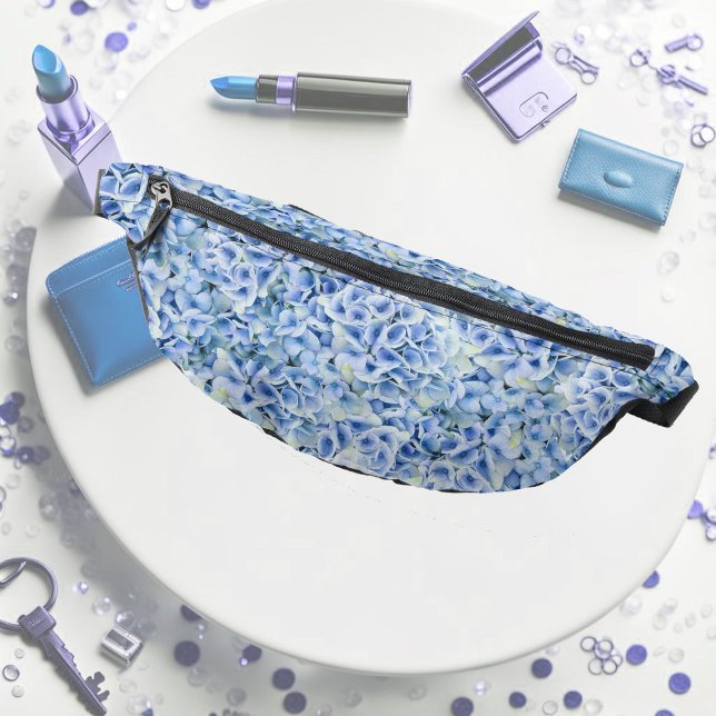Riñoneras Maravillosas hortensias azules - patrón floral (Subido por el creador)