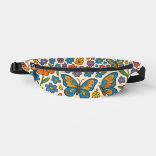 Riñoneras Mariposas y flores