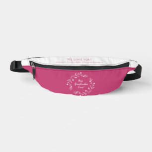 Riñoneras Mejor Abuela Recuerdo Familiar Nietos Rosa