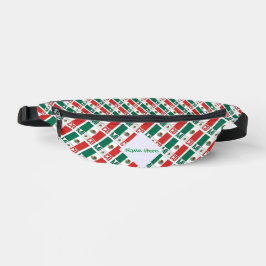 Riñoneras México y la bandera mexicana con un verde azucarad