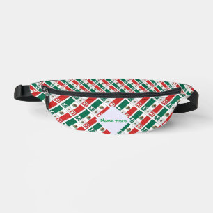 Riñoneras México y la bandera mexicana con un verde azucarad