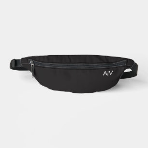 Riñoneras Minimalist Black Monogram
