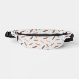 Riñoneras Mocha Mousse Feathers Fanny Pack