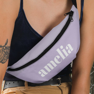 Riñoneras Moda Monograma Lavanda Púrpura